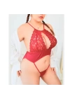 Fantezi Kırmızı Dantelli Bodysouit BC9255
