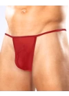 Fantezi Kırmızı Transparan Seksi Tül Erkek String BC4602
