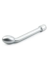 G-Spot Uyarıcılı Titreşimli Gümüş Vibratör Dildo 21 cm