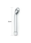 G-Spot Uyarıcılı Titreşimli Gümüş Vibratör Dildo 21 cm