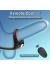 Kumandalı Titreşimli Penis Halkası ve Anal Boncuk Siyah