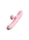 Wossi Modern Emişli ve Titreşimli Rabbit Vibratör Pembe