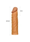 Nature Extender 5 cm Dolgulu Premium Melez Silikon Penis Kılıfı
