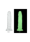 Wossi Şeffaf Fosforlu Silikon Dildo 13 cm