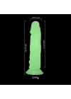 Wossi Şeffaf Fosforlu Silikon Dildo 13 cm