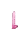 Wossi Şeffaf Pembe Realistik Dildo 23 cm