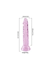 Wossi Şeffaf Pembe Silikon Gerçekçi Dildo 14cm