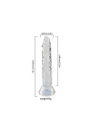 Wossi Şeffaf Silikon Gerçekçi Dildo 14cm