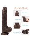 Wossi Uzaktan Kumandalı Gerçekçi Dildo Vibratör Siyahi