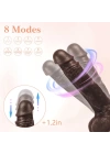 Wossi Uzaktan Kumandalı Gerçekçi Dildo Vibratör Siyahi