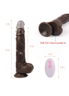 Uzaktan Kumandalı Gerçekçi Dildo Vibratör Siyahi