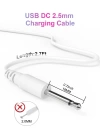 Vibratör İçin DC Uçlu USB Şarj Kablosu 30 cm
