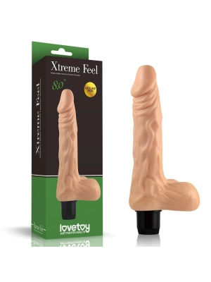 20.3 cm Realistik Cyberskin Titreşimli Anal Vajinal Dildo Penis