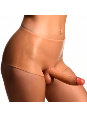 Giyilebilir Silikon Gerçekçi Dildo Pantolon Küçük Boy Boş Strapon
