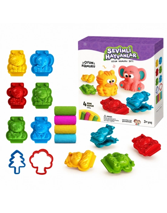 03550 3D Hayvanlar Hamur Set 200GR