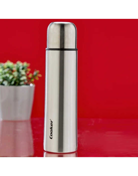 0.5LT Krom Termos Paslanmaz Çelik - Sızdırmaz Kapak = Bardak