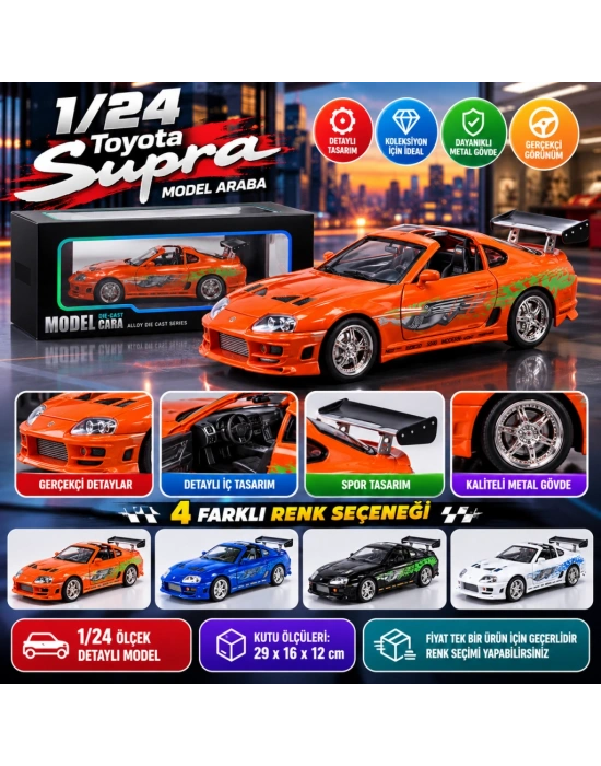 1/24 Toyota Supra Model Araba