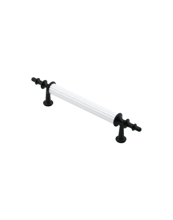 10 Adet Beyaz - Siyah Boru Kulp 9.6CM