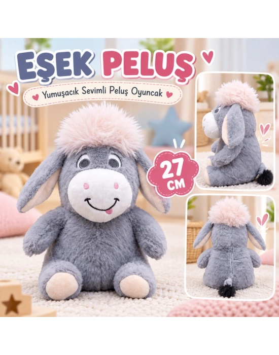 10023 Eşek Peluş 27CM