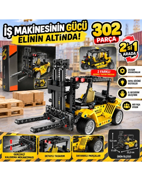 1004573 Forklıft 2IN1 302PRÇ