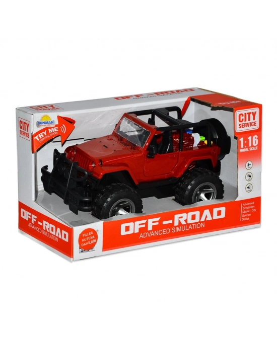 10390 1:16 Sesli ve Işıklı Jeep