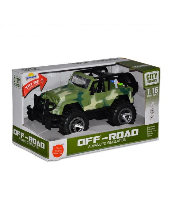 10390 1:16 Sesli ve Işıklı Jeep