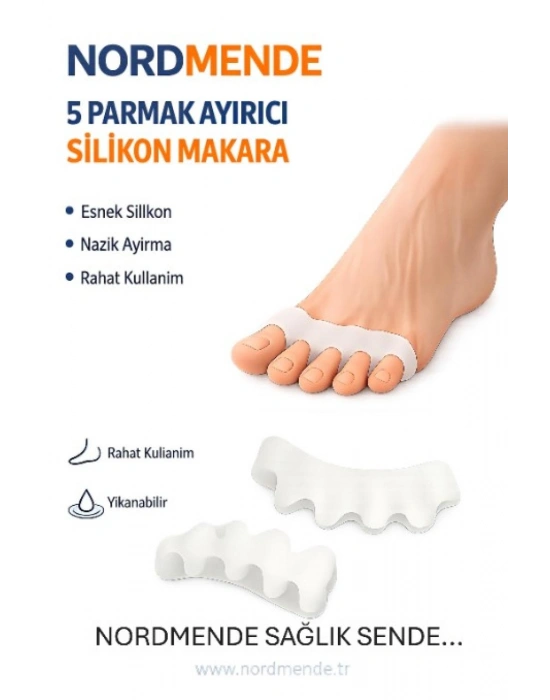 **** 1164 Silikon Parmak Arası Geçmeli Makara
