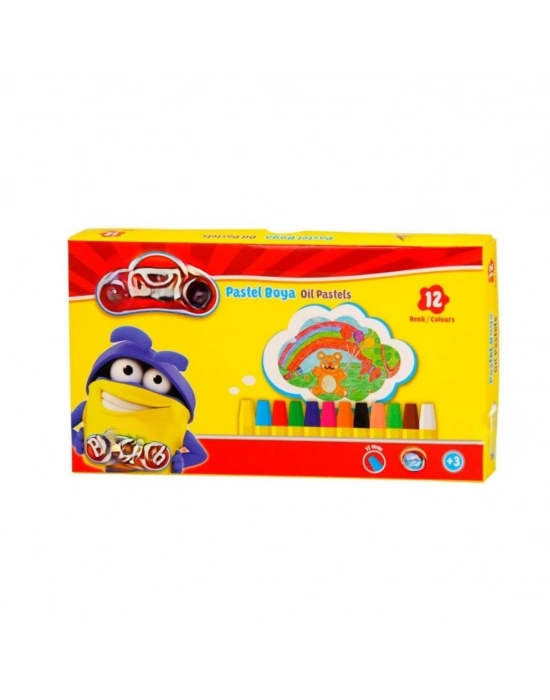 12 Renk Pastel Boya
