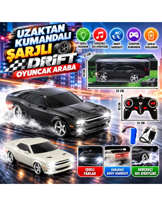 12063-3 Uzak.kum.şarjlı Drift Oyuncak Araba