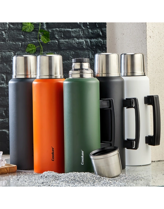 1.5 L Çift Cidarlı Paslanmaz Çelik Dağcı Termos