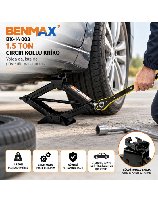 1.5 Ton Cırcır Kollu Kriko