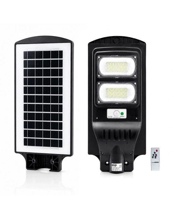 200W 6500K Solar Sokak Lambası Sensörlü Kumandalı
