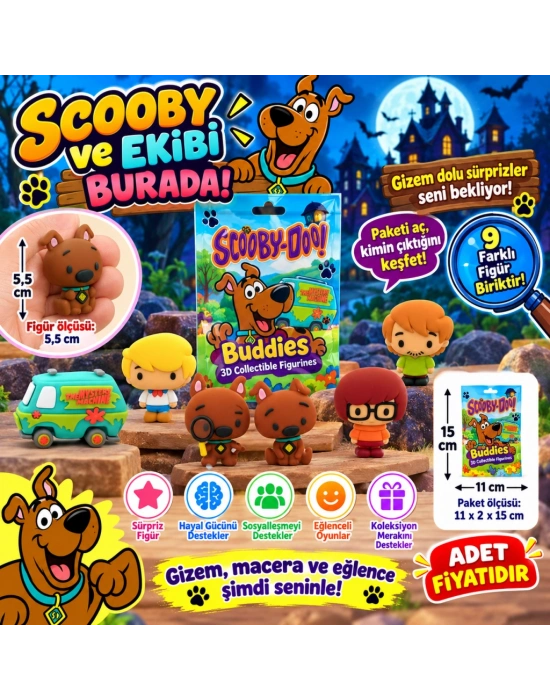 20302 3D Figür Scooby Doo Buddıes Sürpriz Paket Scoo 36D