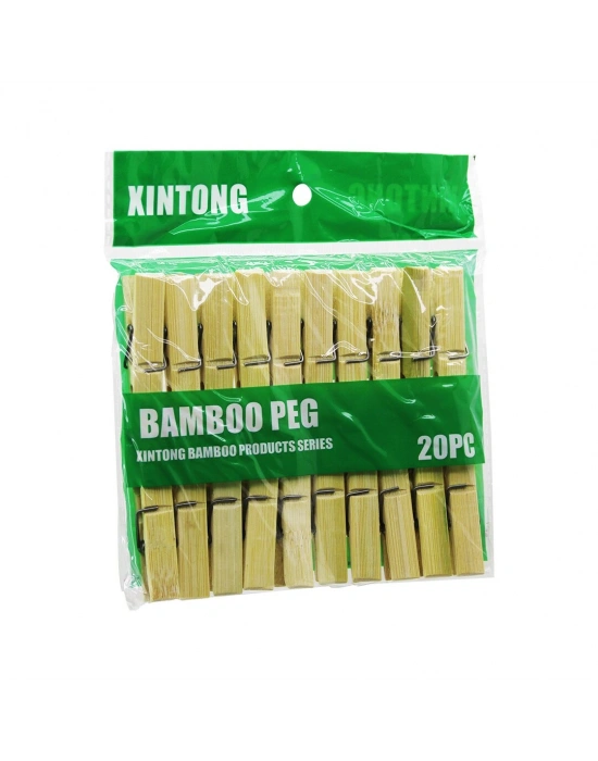 20PCS Ahşap Bambu Mandal