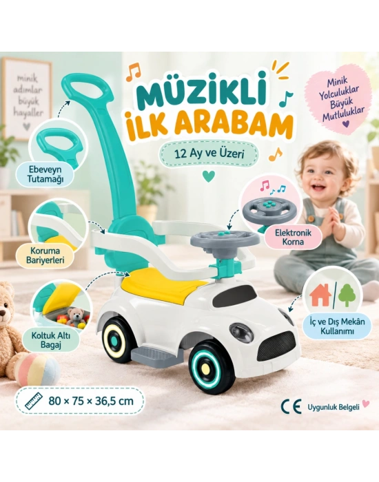 2636 Rıde On Push Car