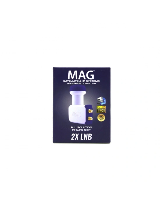 2Lİ UYDU LNB UNIVERSAL TWIN FULL HD - 3D - 0.1dB RLE-200