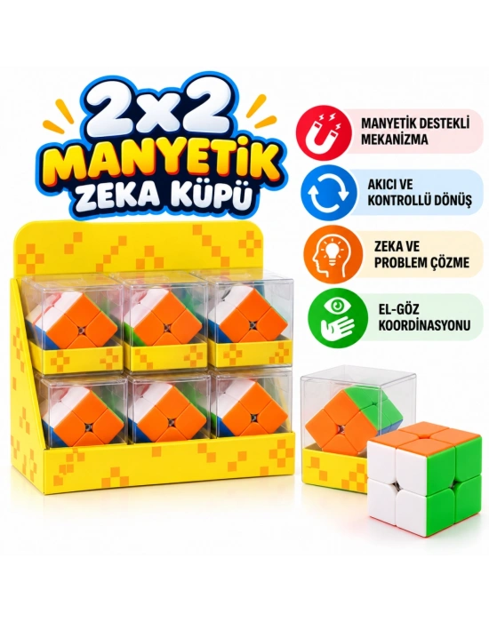 2x2 Tic Tac Manyetik Küp