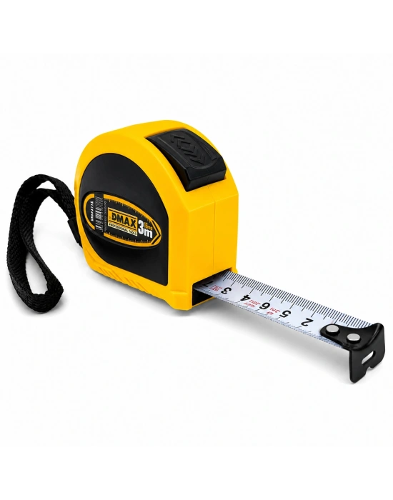 3 m Çelik Şerit Metre 16 mm Otomatik Stoplu