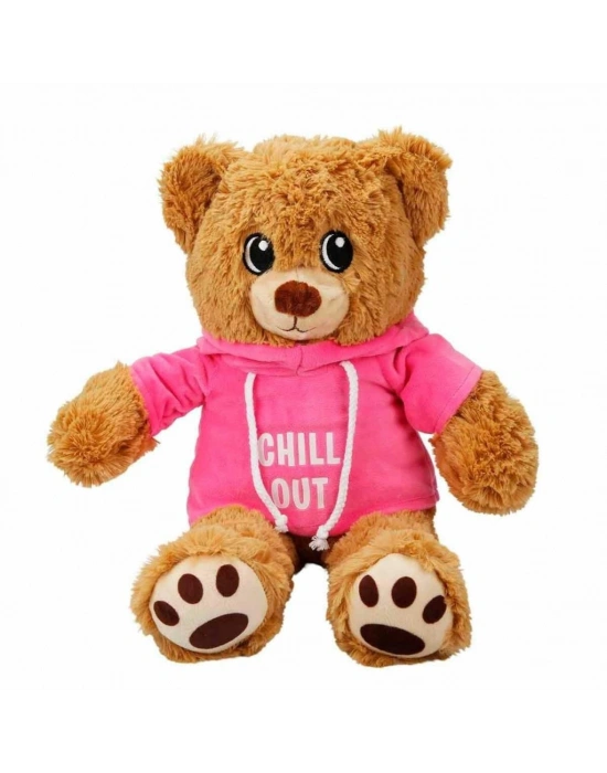 3192 Kapüşonlu Peluş Ayı 30 cm -