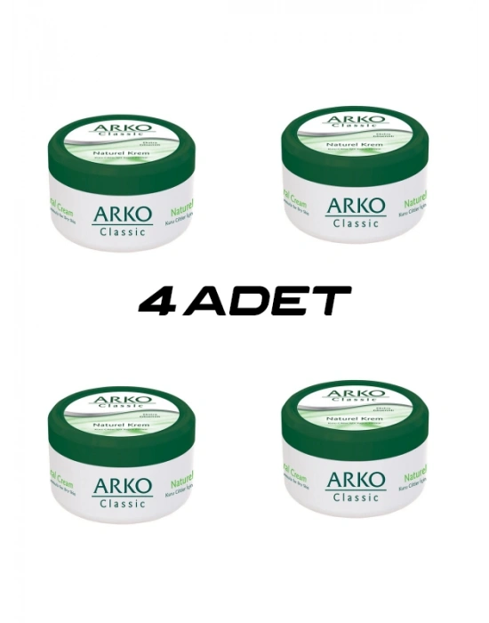 4 Adet Arko Classic Naturel El Kremi 150ML