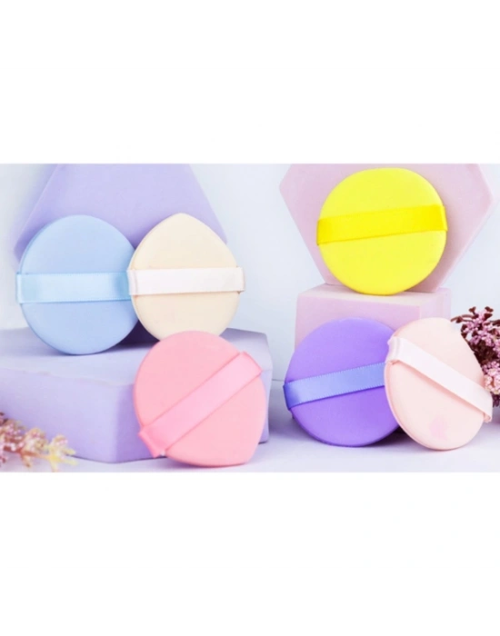 4lü Tutmalı Pudra Makyaj Süngeri Puf Seti