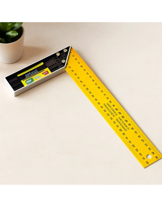 40 cm Metal Masa Gönyesi - Sarı