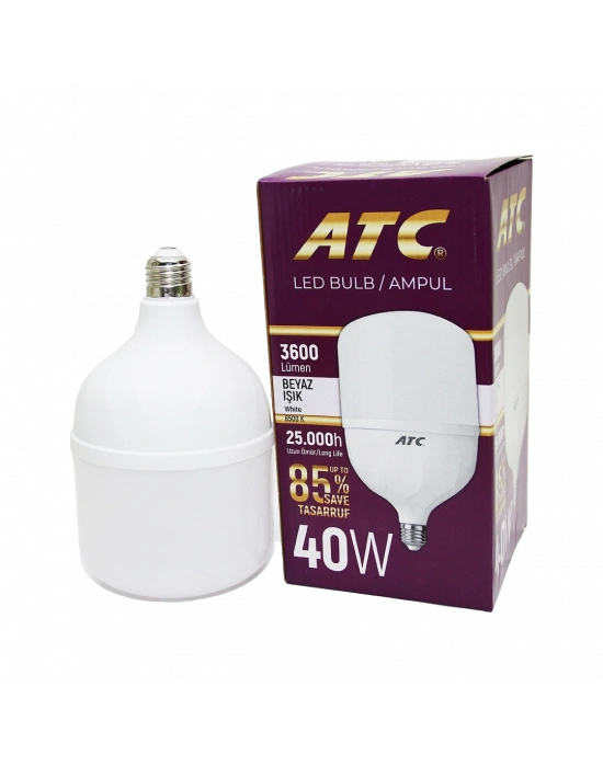 40W Torch Led Bulb Ampul Beyaz E27