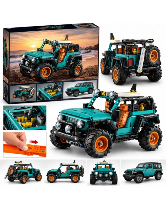 42227 Technic Jeep Wrangler Rubicon SUV 723 parça +10 yaş