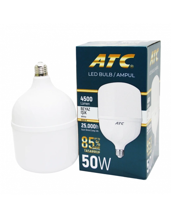 50W Torch Led Bulb Ampul Beyaz E27