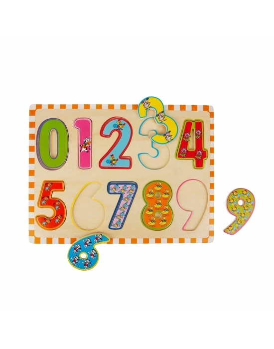5215 -Wooden Puzzle Numbers 10 Parça