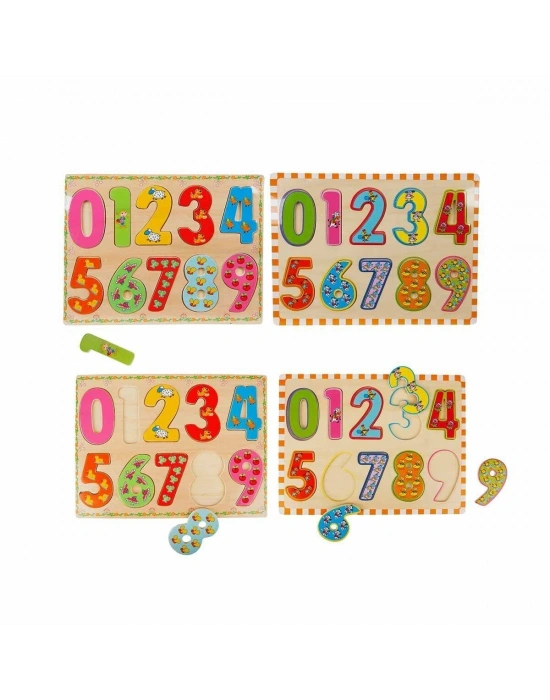 5215 -Wooden Puzzle Numbers 10 Parça