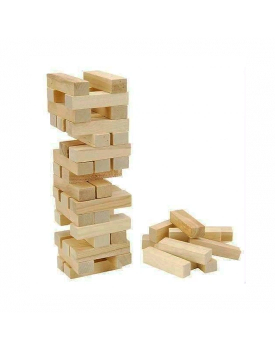 54 Parça Ahşap Denge Jenga Oyunu