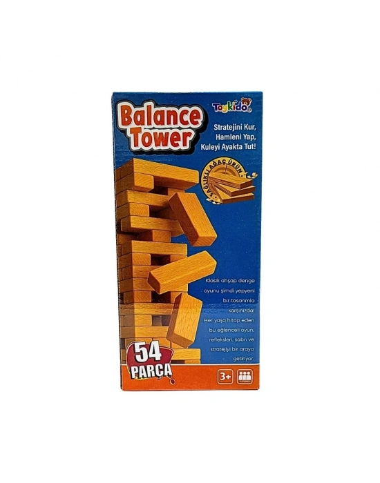 54 Parça Ahşap Denge Oyunu