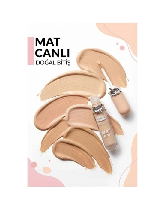 6lı Mat Bitişli Fondöten Seti
